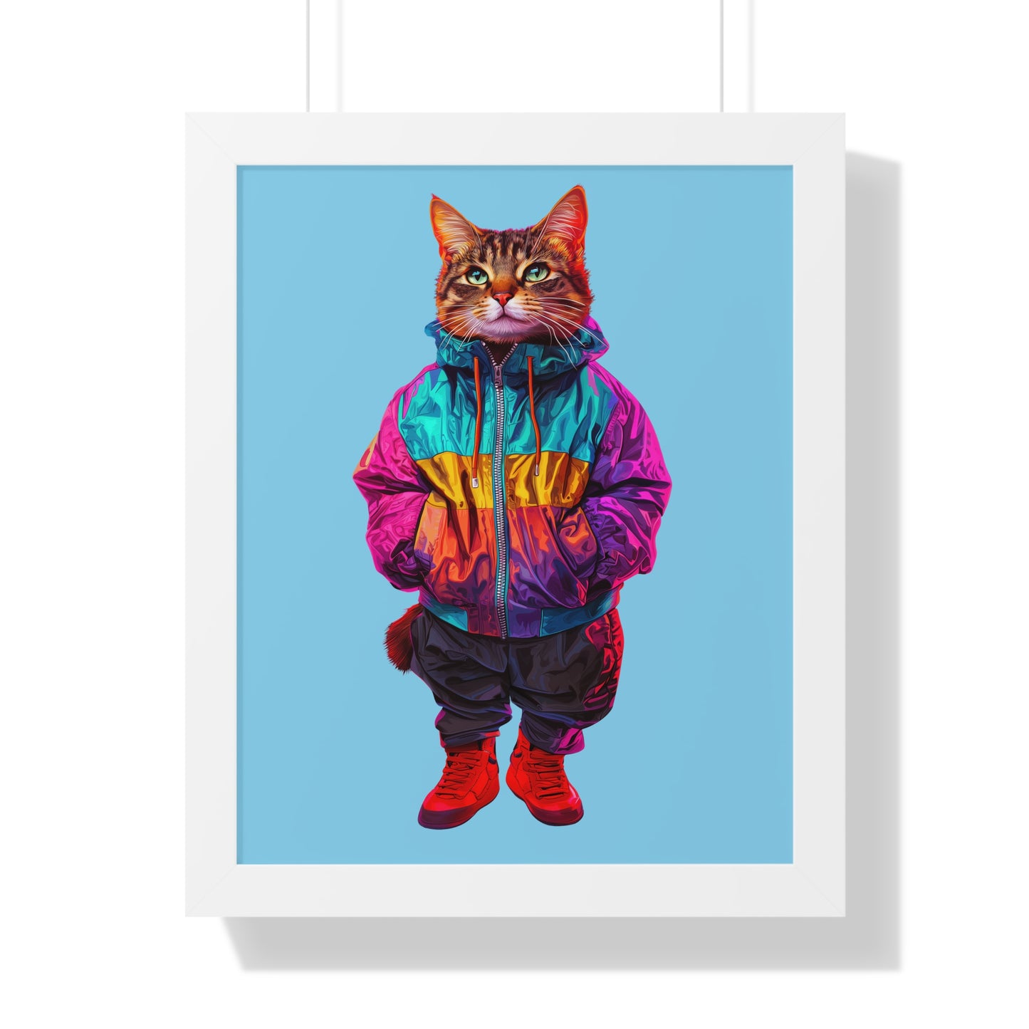 Swagger Cat Framed Wall Art