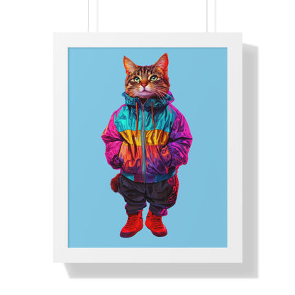 Swagger Cat Framed Wall Art