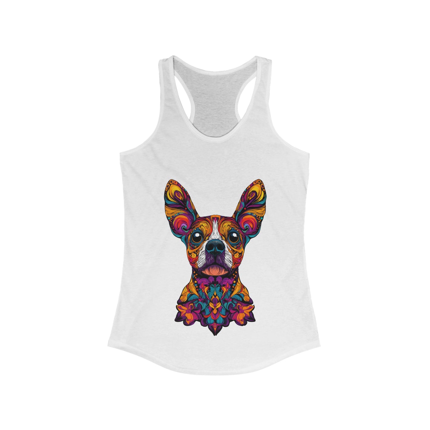 Dia De Muerte Frenchie Ladies Tank