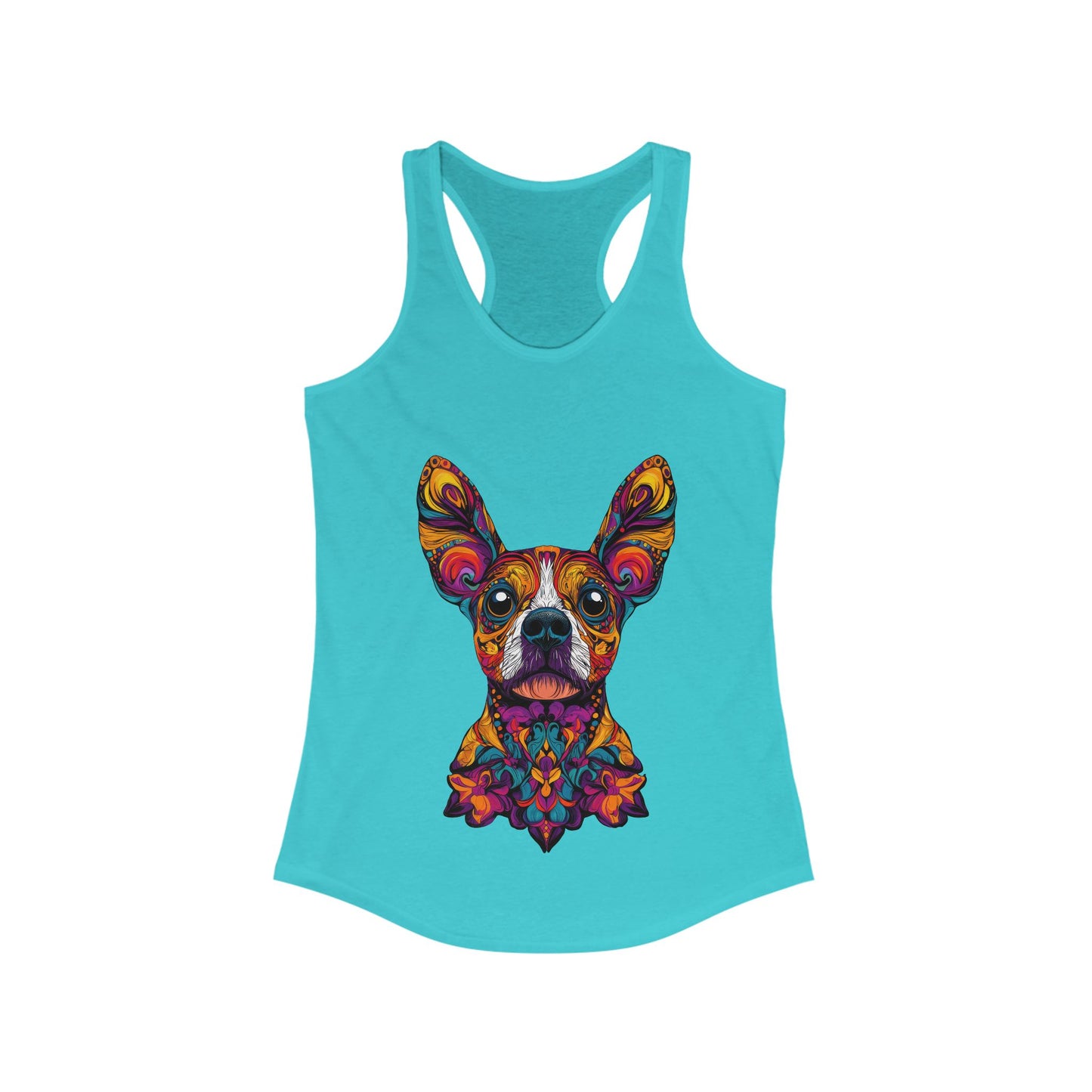 Dia De Muerte Frenchie Ladies Tank