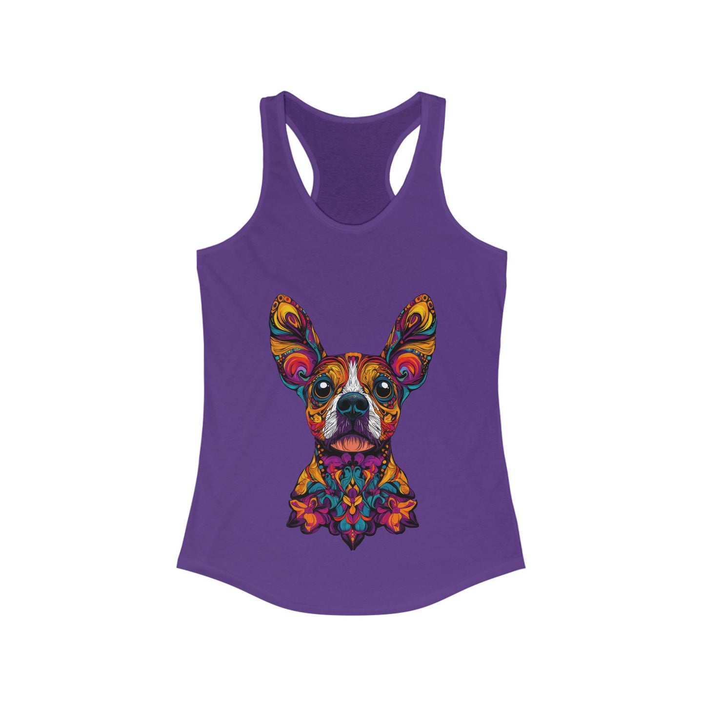 Dia De Muerte Frenchie Ladies Tank