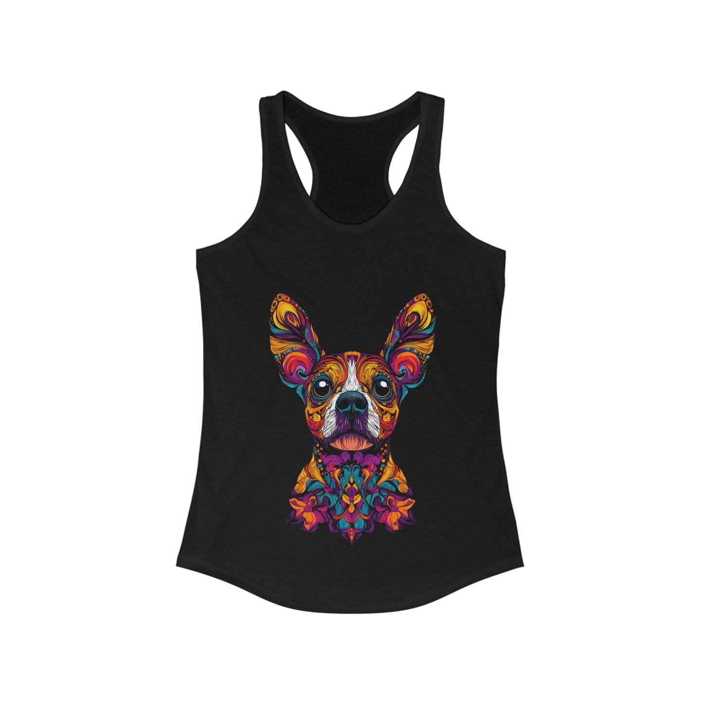 Dia De Muerte Frenchie Ladies Tank