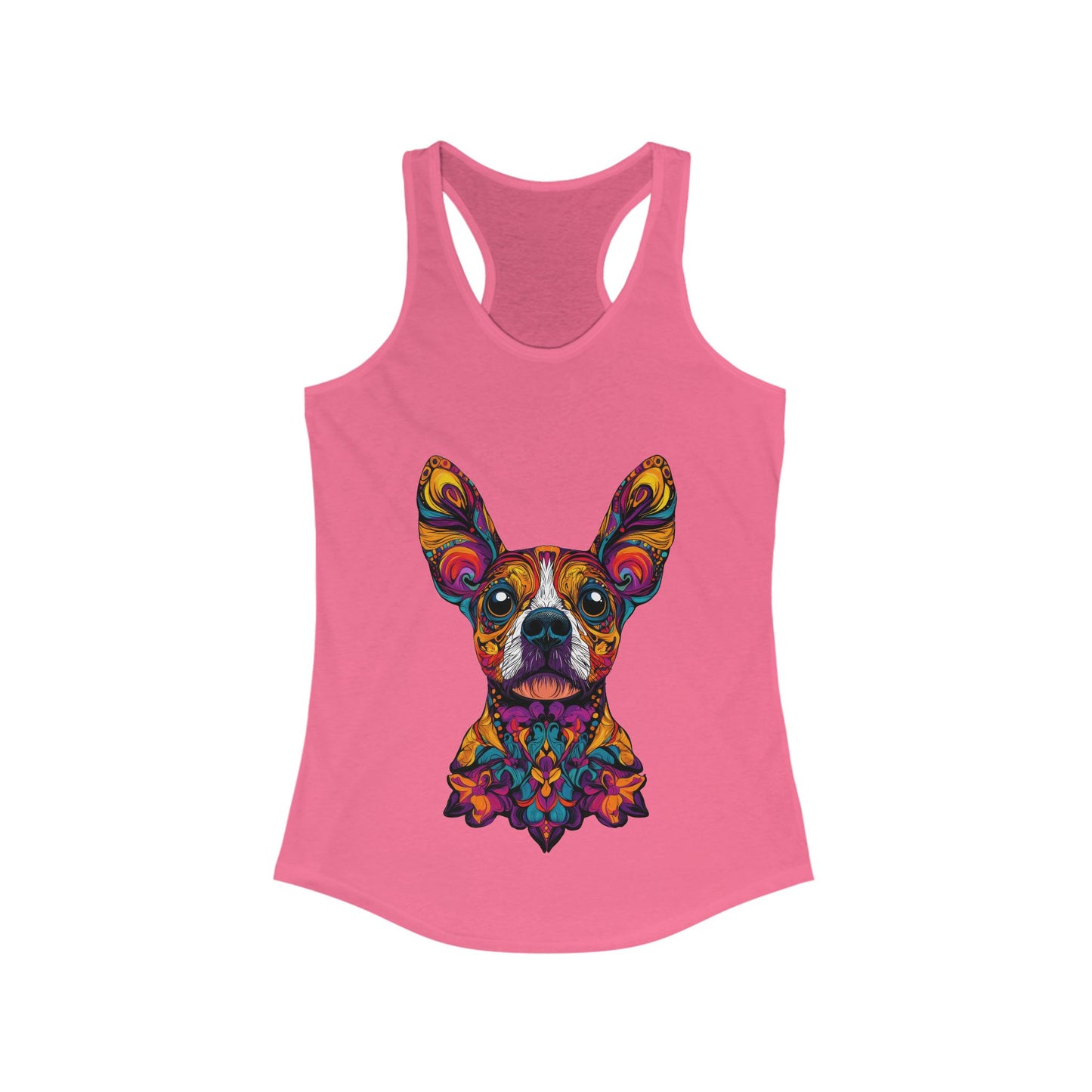 Dia De Muerte Frenchie Ladies Tank