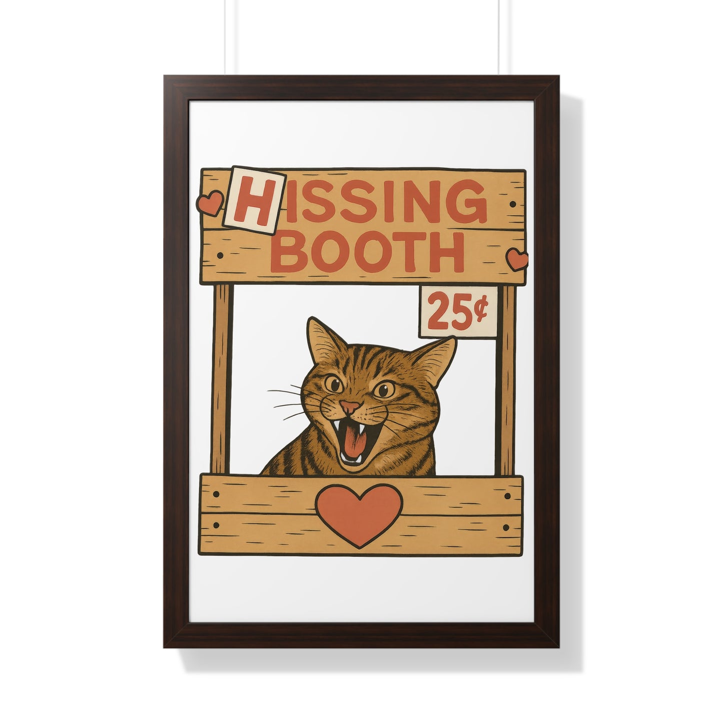 Hissing Booth Framed Wall Art
