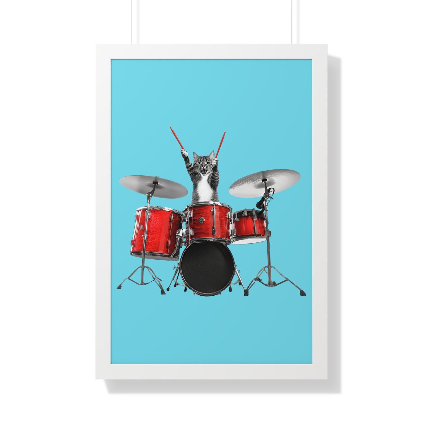 The Cutest Drummer Framed Wall Art