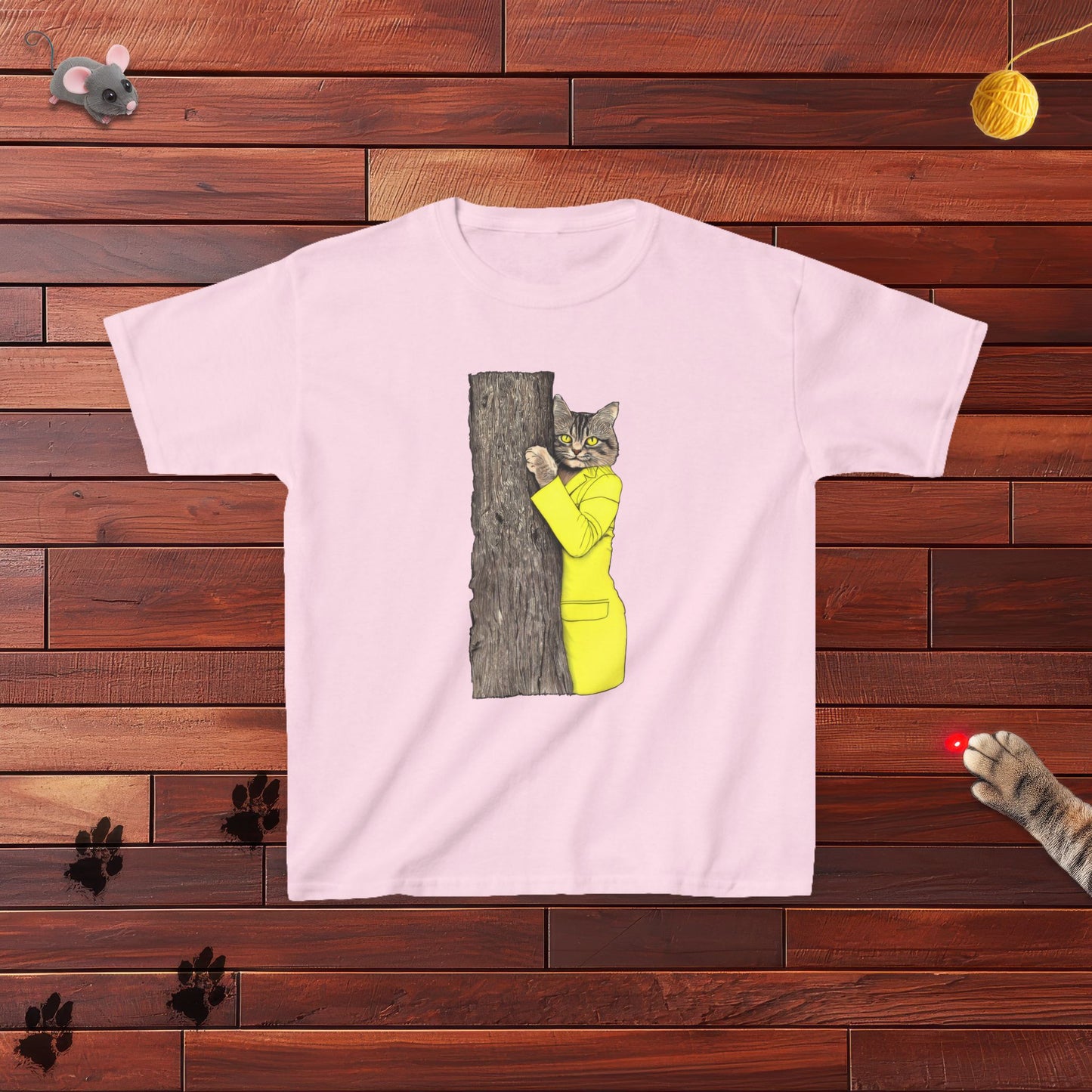 Yellow Jacket Cat Kids Tee