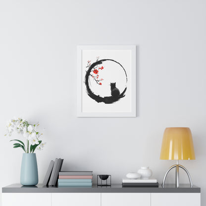 Zen Kitty Framed Wall Art