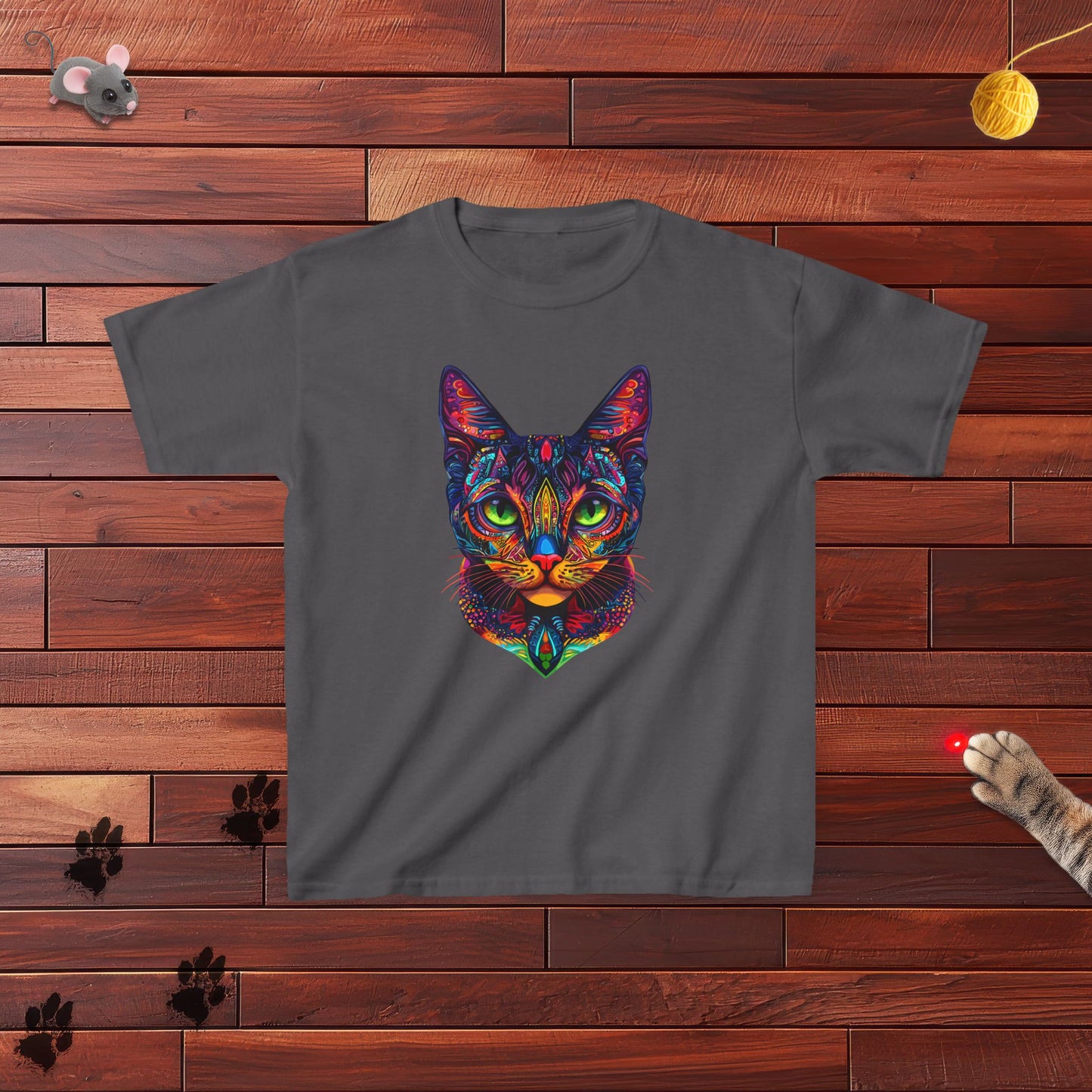 Mandala Cat Kids Tee