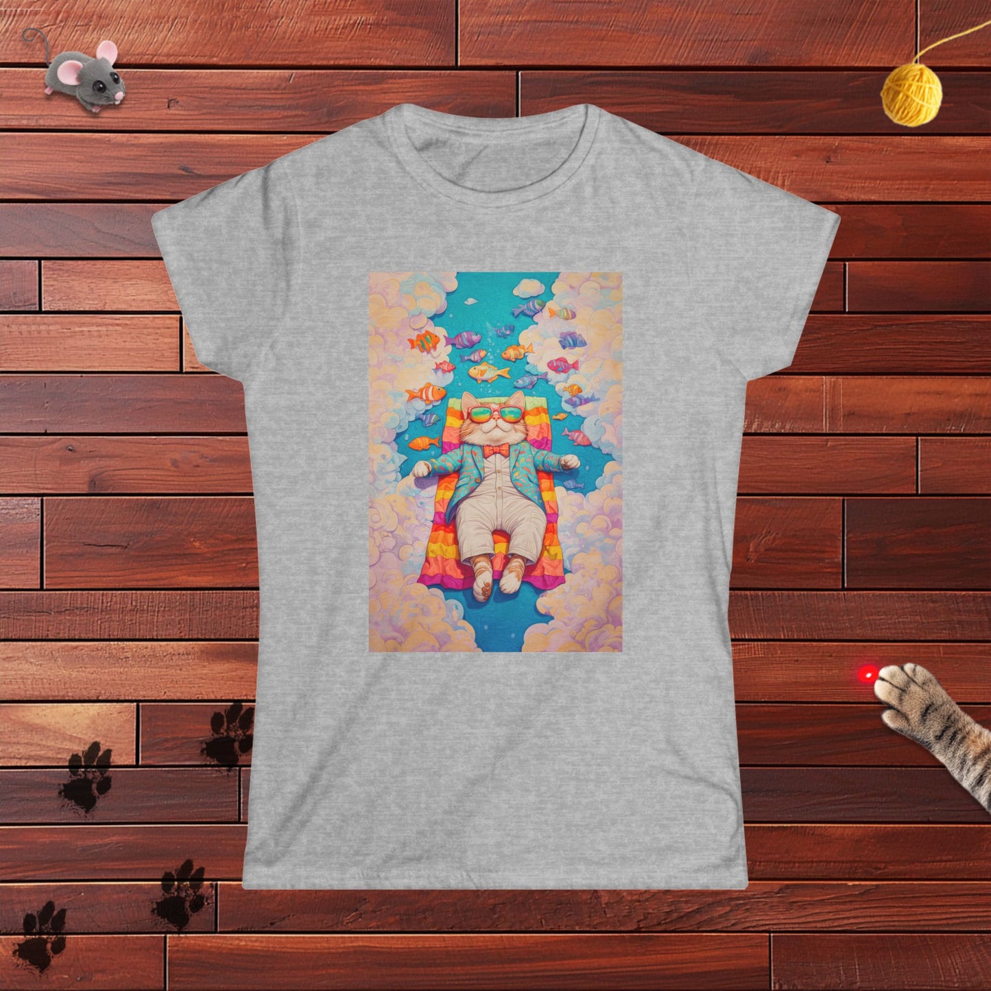 Chillaxing on Catnip Ladies Tee