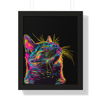 Electric Whiskers Framed Wall Art