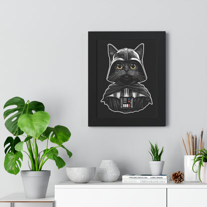 Darth Purrder Framed Wall Art