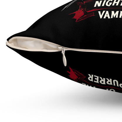 Night Of The Vampurrer Throw Pillow