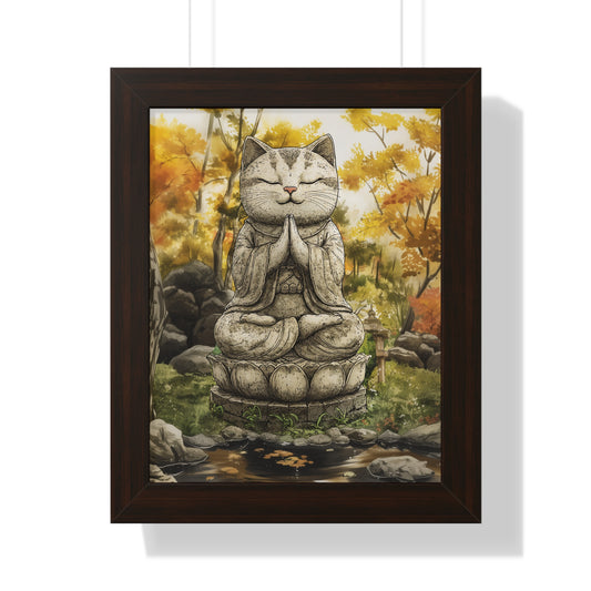 Purrfectly Zen Framed Wall Art