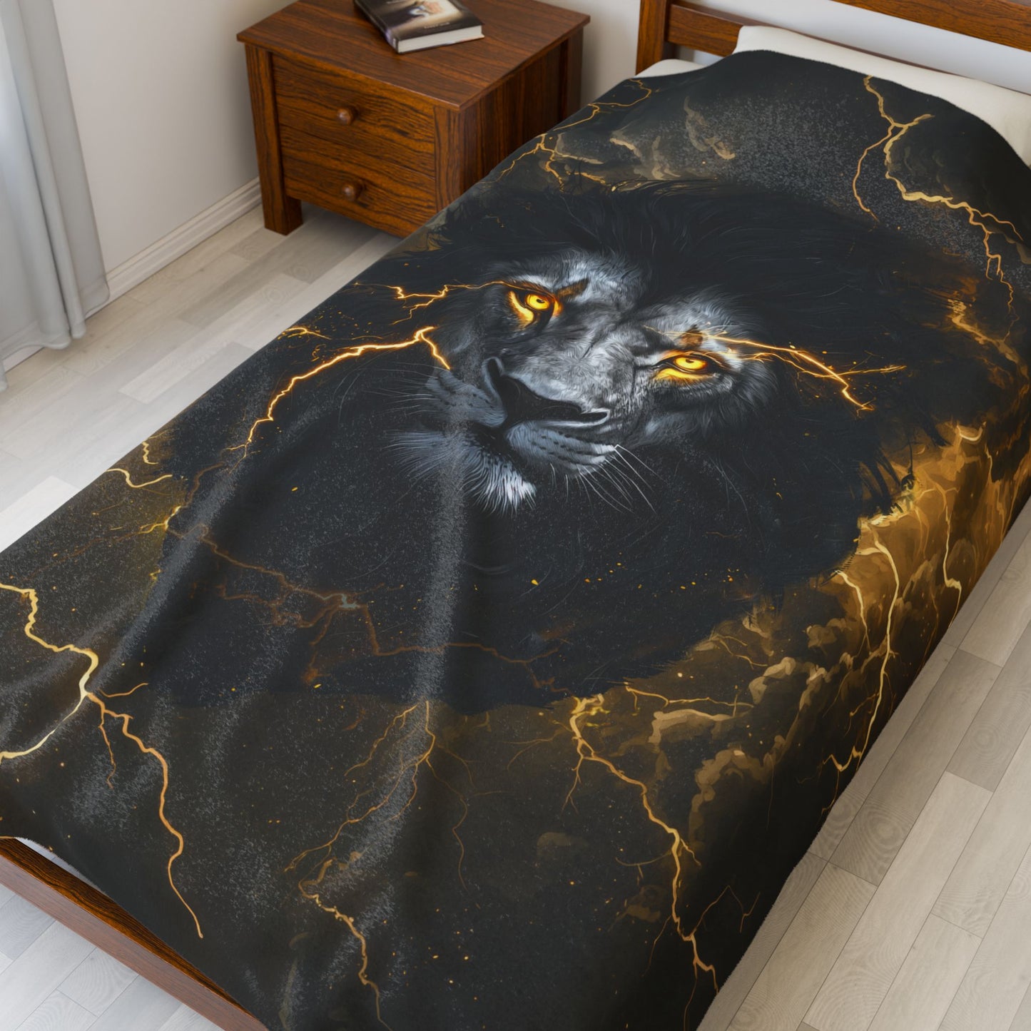 Big Cat Energy Velveteen Plush Blanket