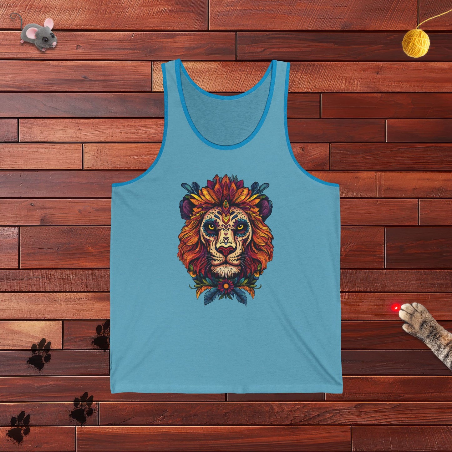 Dia De Muertos Lion Tank