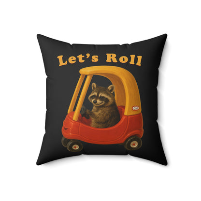 Lets Roll Throw Pillow
