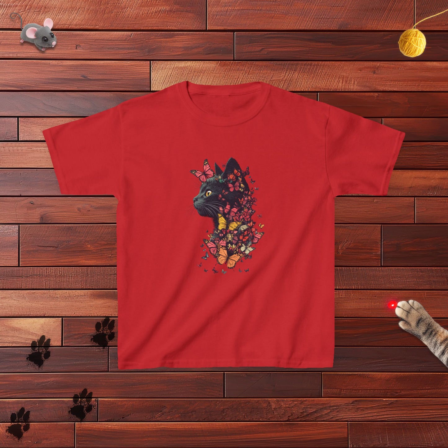 Butterfly Kitty Kids Tee