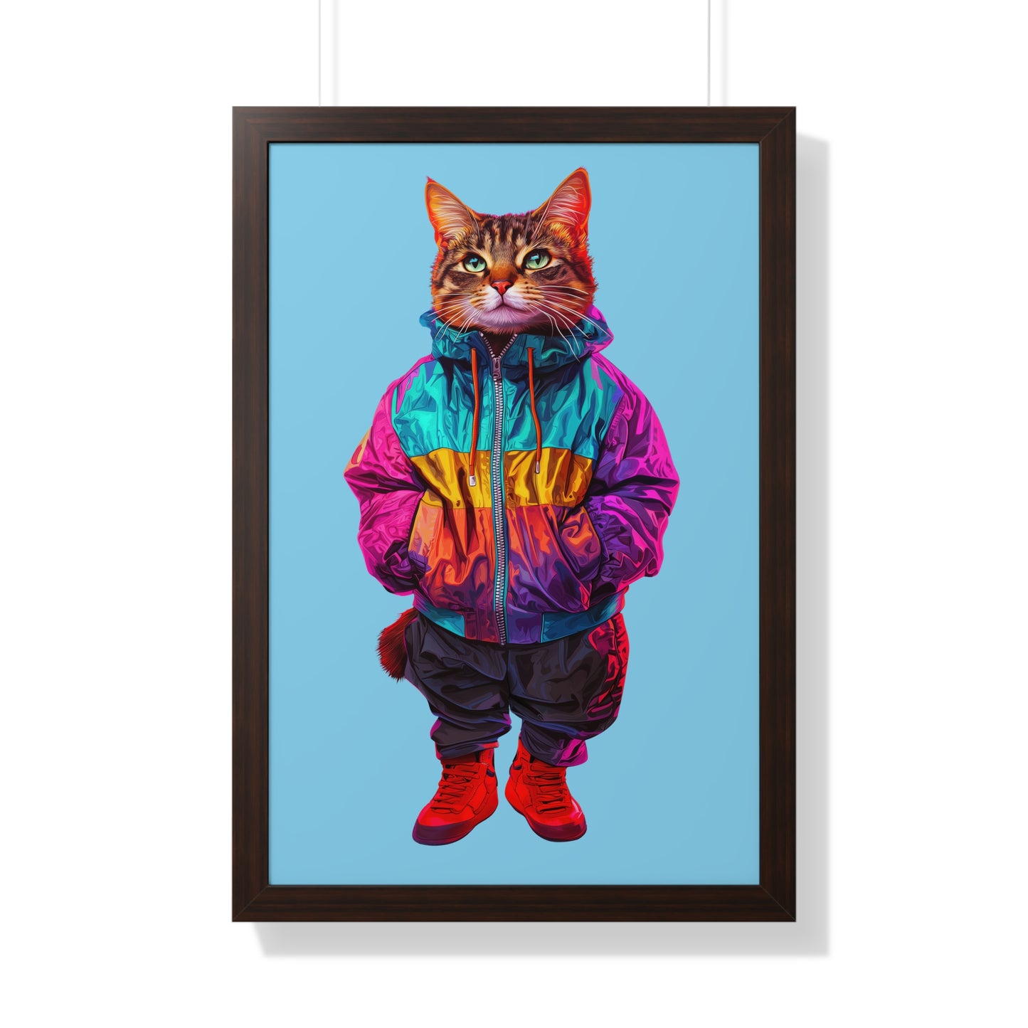 Swagger Cat Framed Wall Art