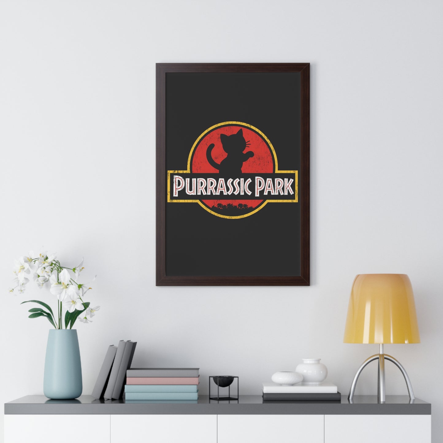 Purrassic Park Framed Wall Art