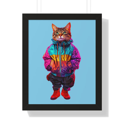 Swagger Cat Framed Wall Art
