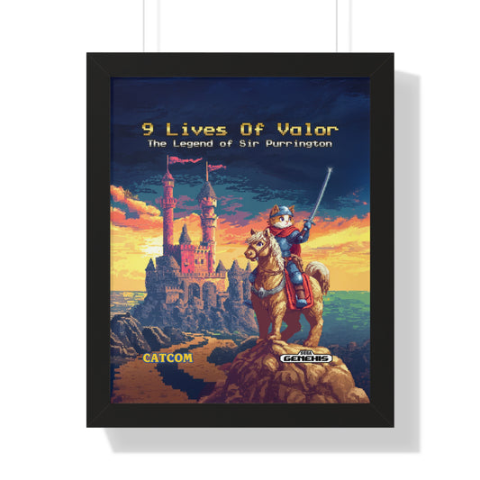 9 Lives of Valor Framed Wall Art