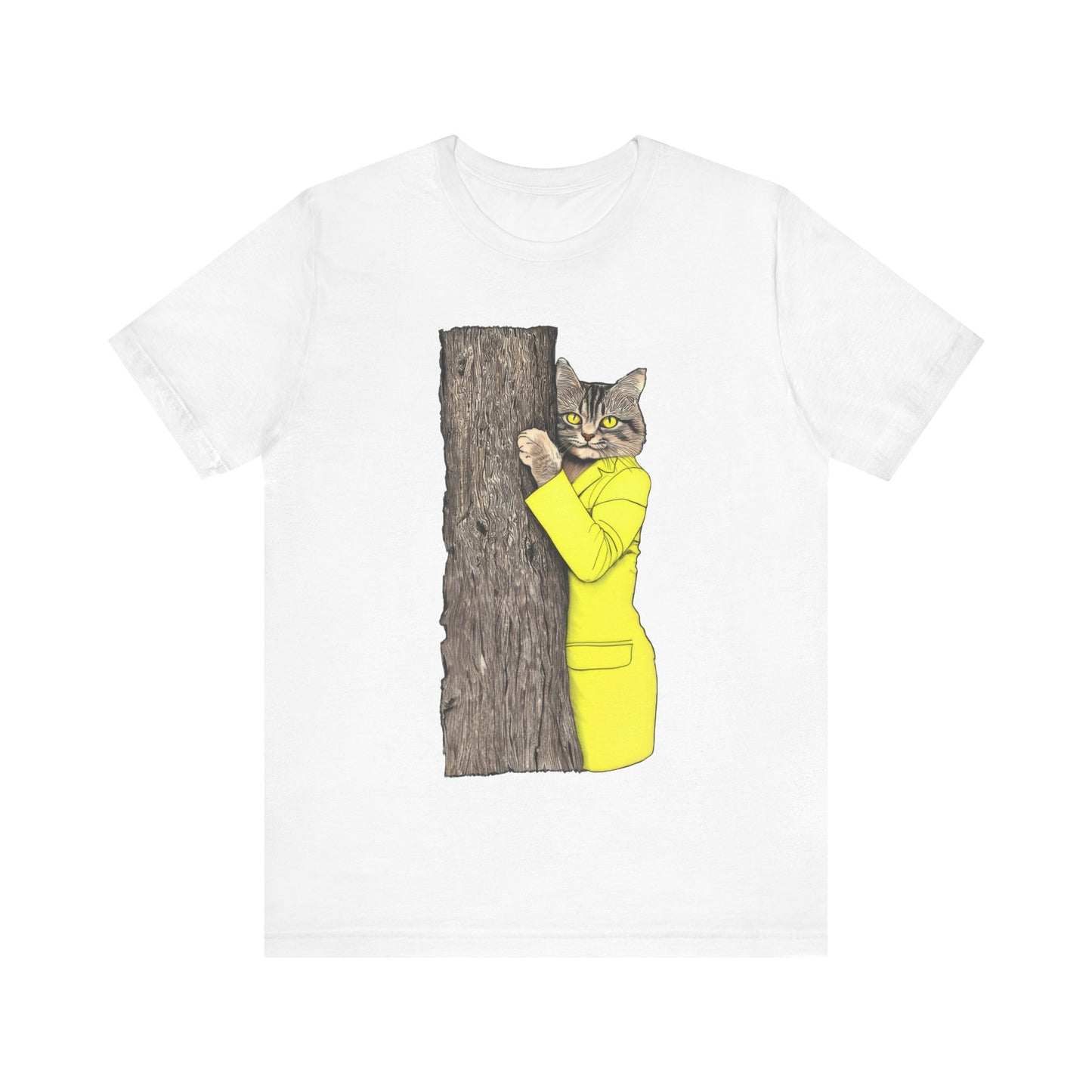 Yellow Jacket Cat Mens Tee