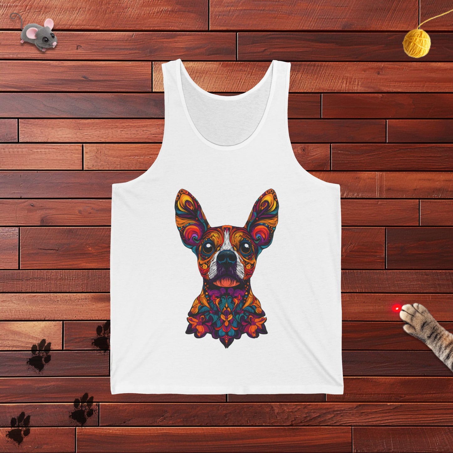 Dia De Muerte Frenchie Mens Tank