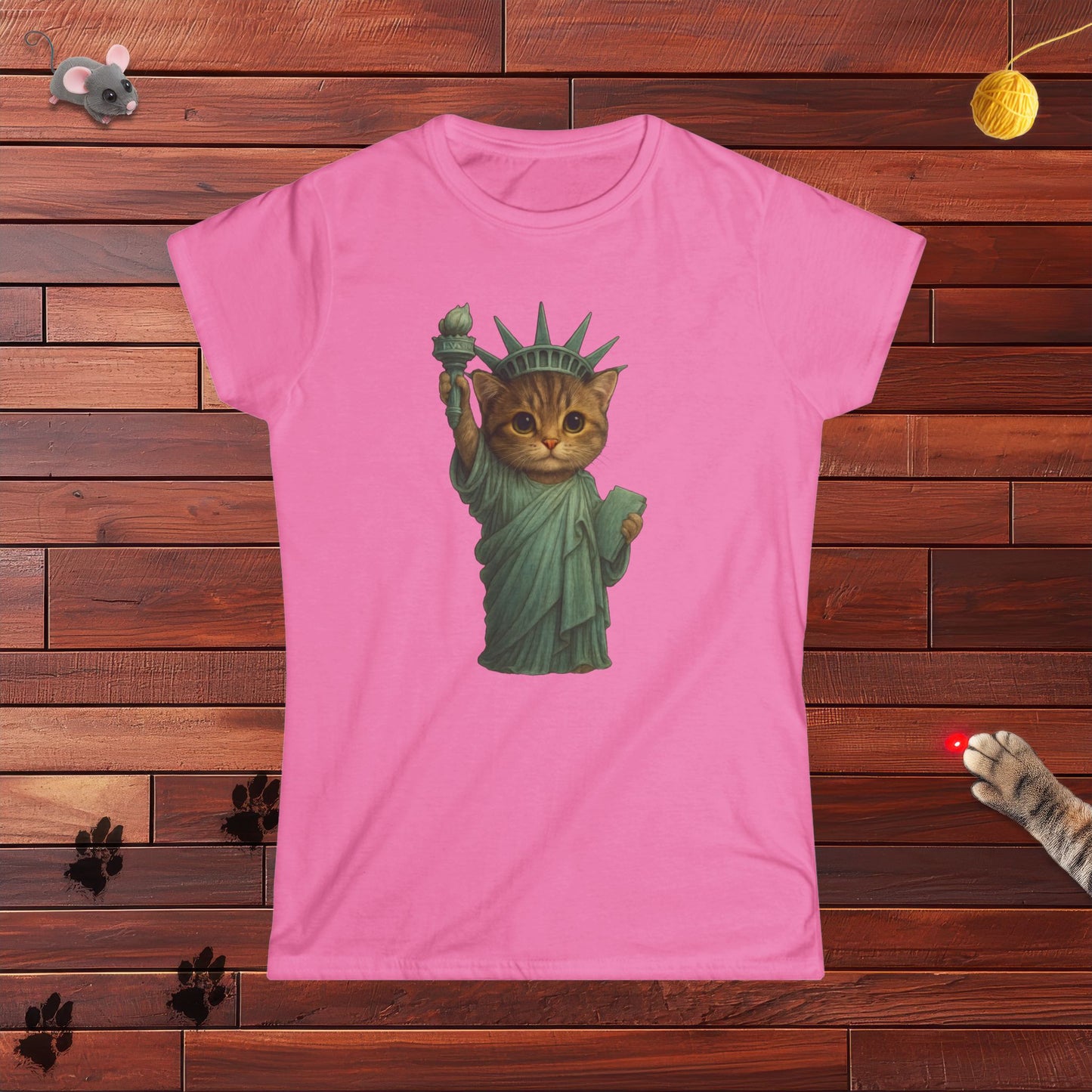 Statue of Meowberty Ladies Tee