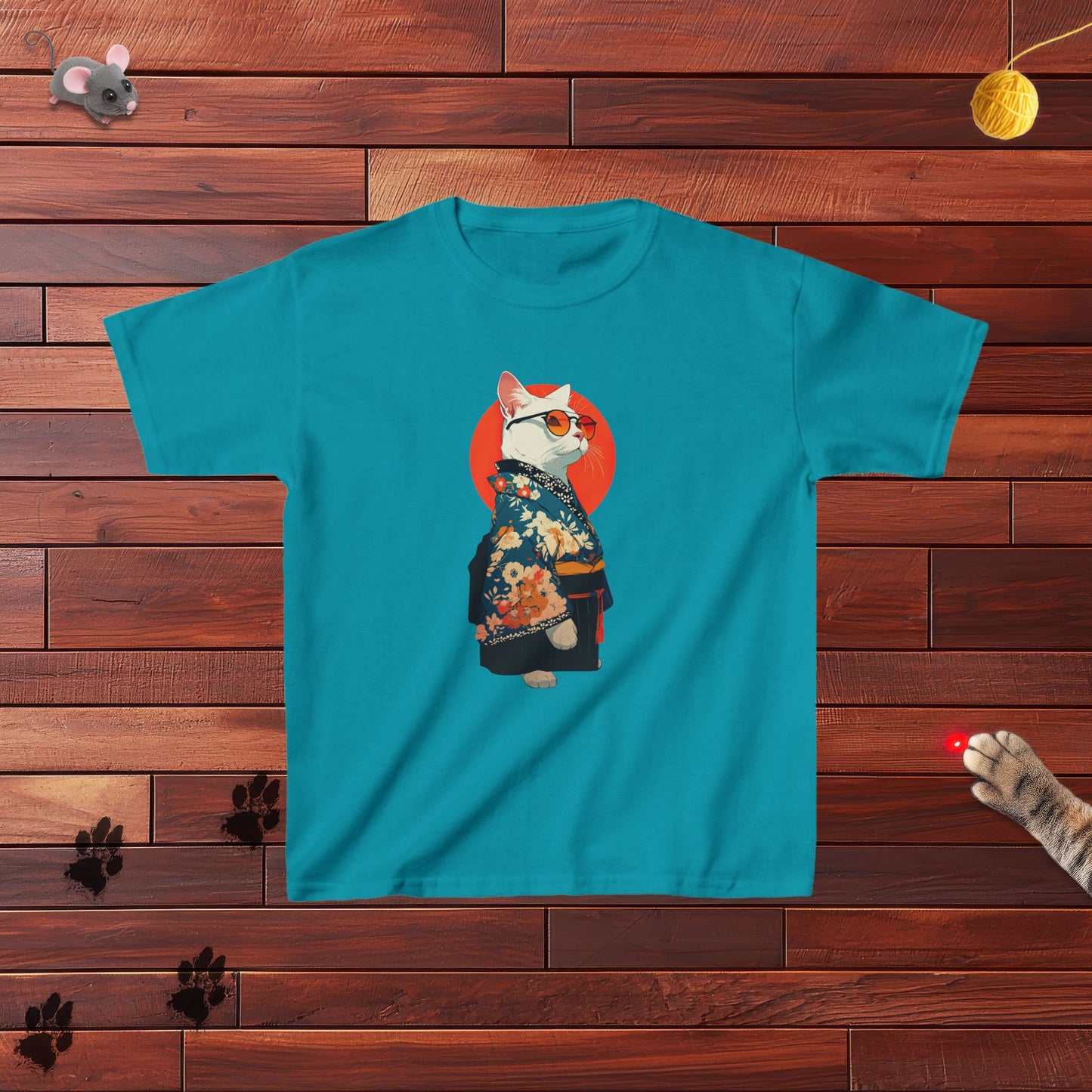 Kimono Kitty Kids Tee