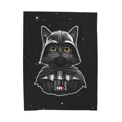 Darth Purrder Velveteen Plush Blanket
