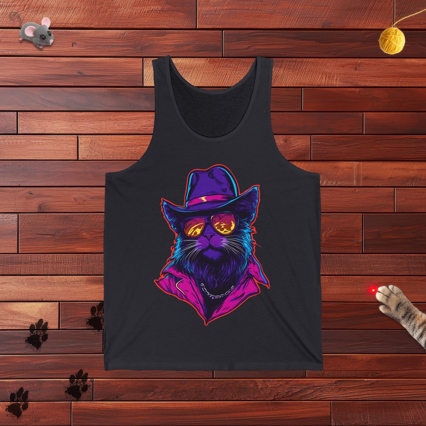 Meowcho Man Tank
