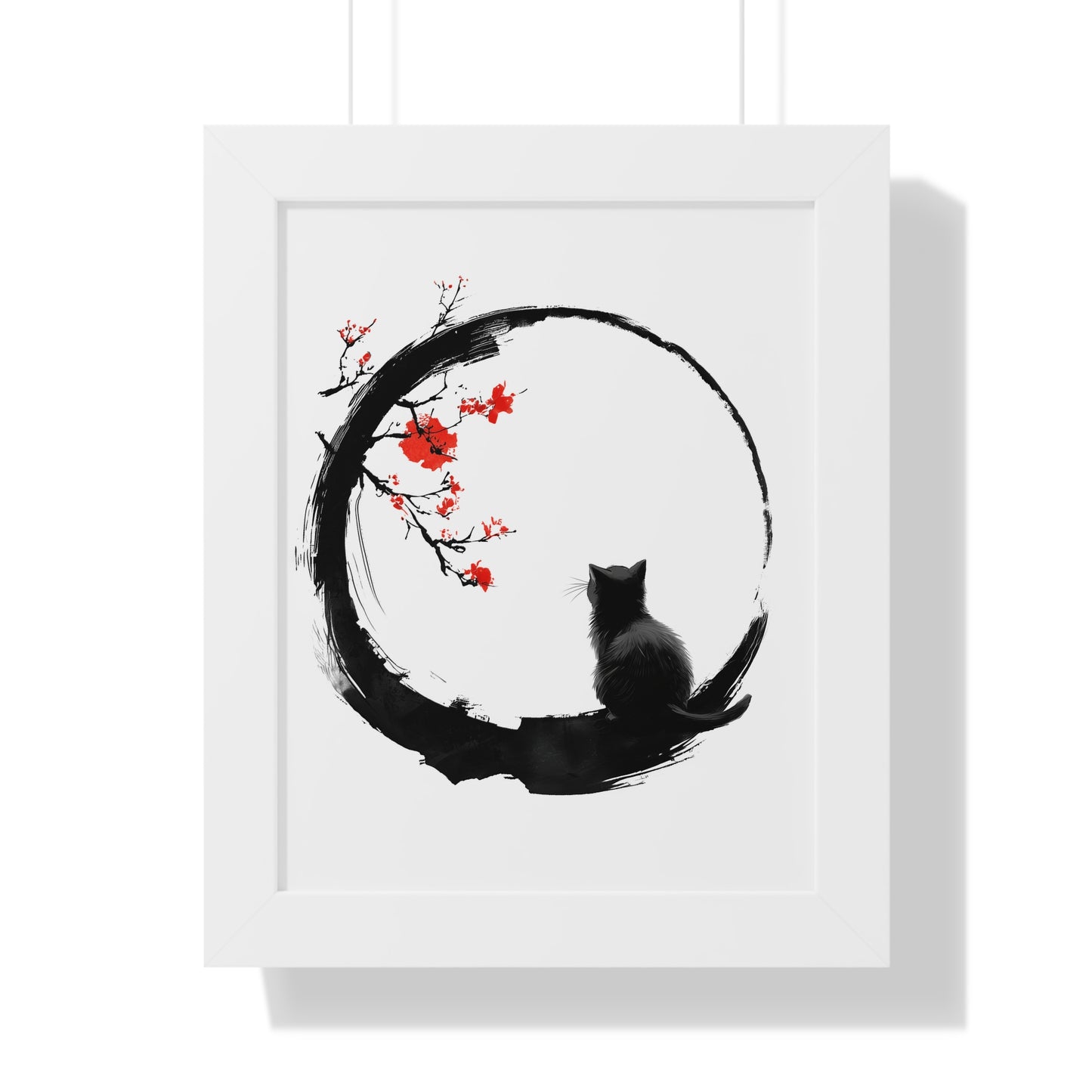 Zen Kitty Framed Wall Art