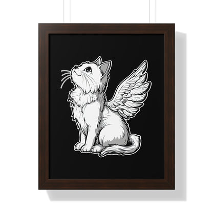 Angel Kitty Framed Wall Art