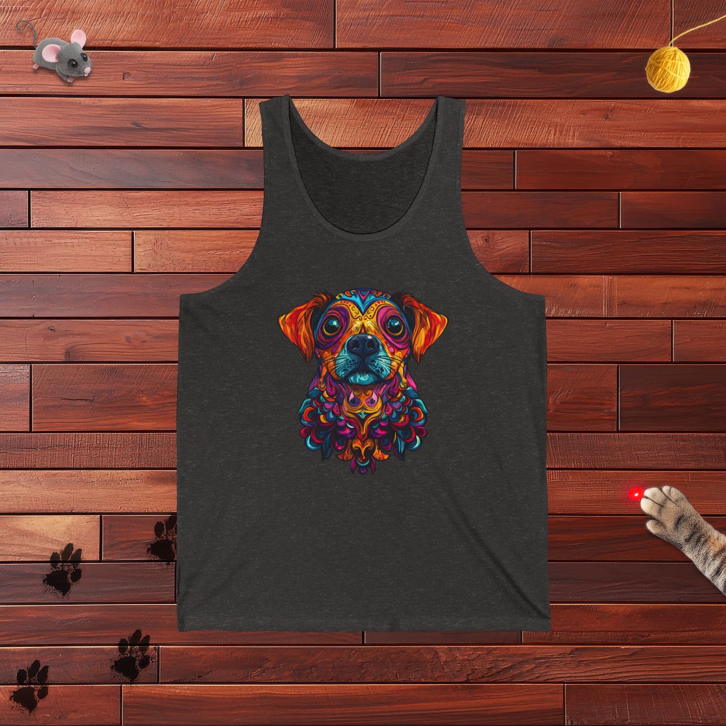 Dia De Muerte Perrito Mens Tank