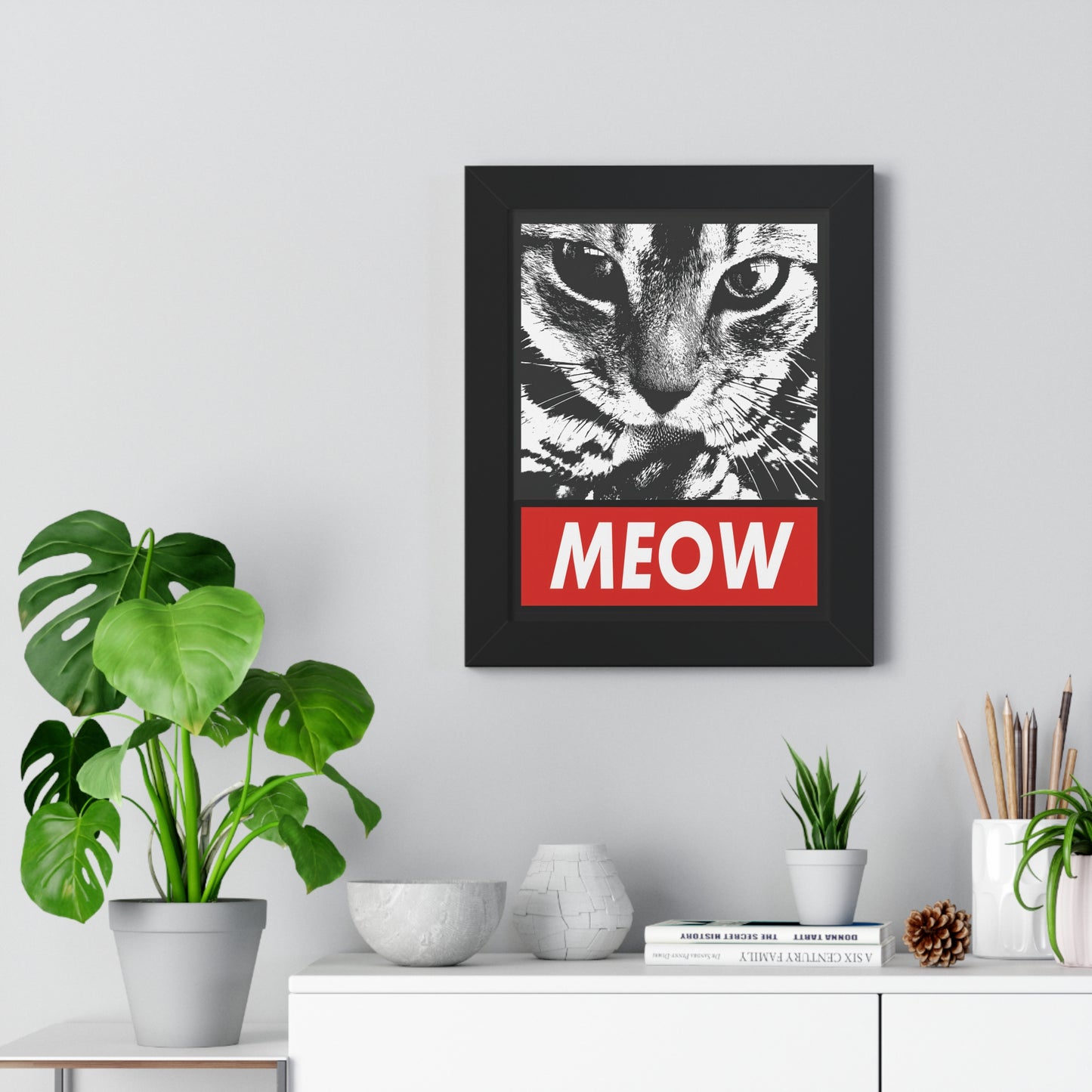 Meow Framed Wall Art
