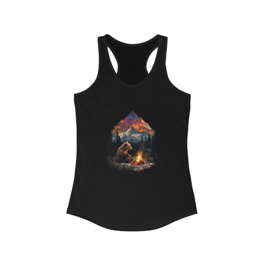 Camping Bear Ladies Tank