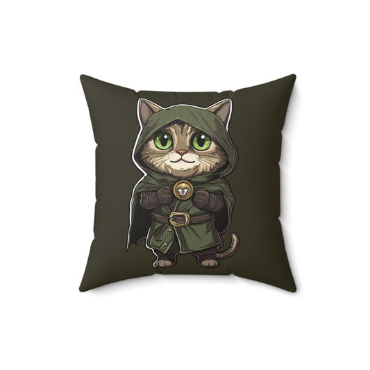 Dr. Doomcat Throw Pillow