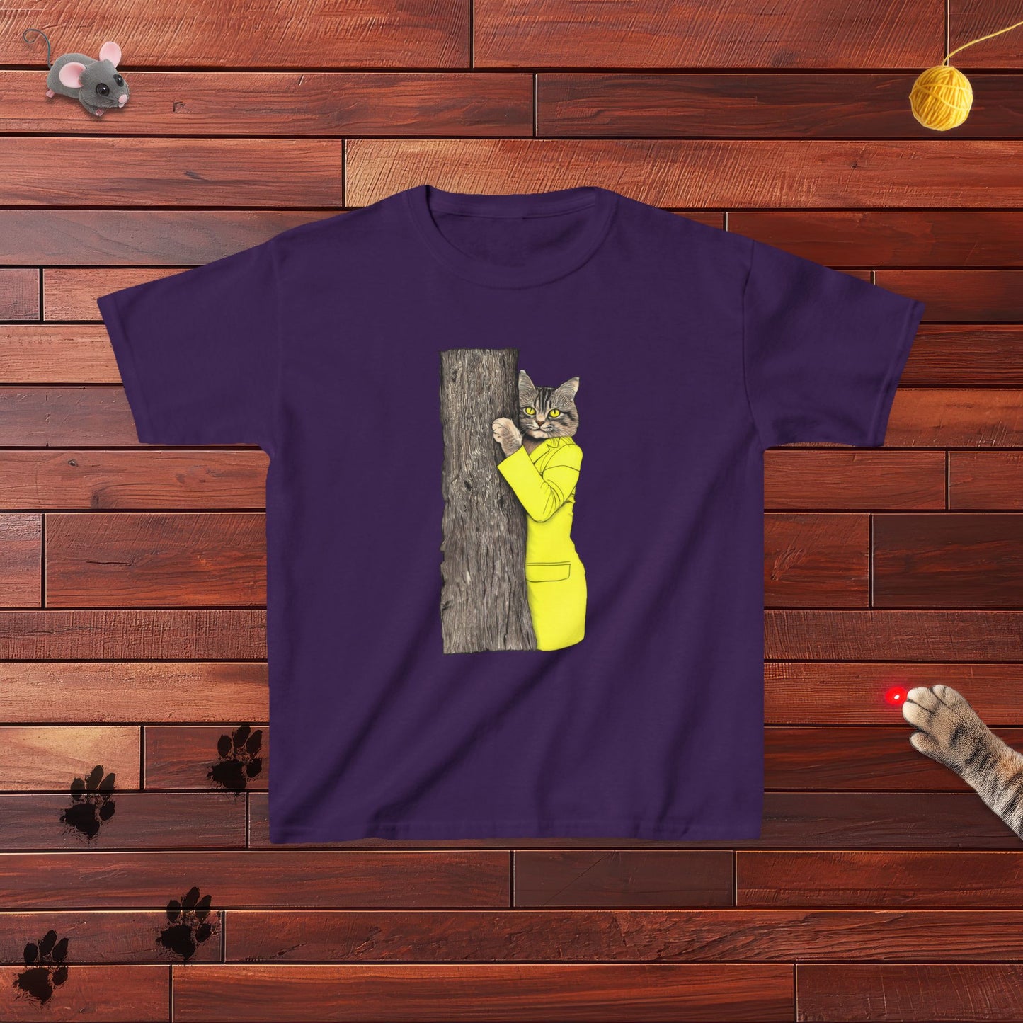 Yellow Jacket Cat Kids Tee