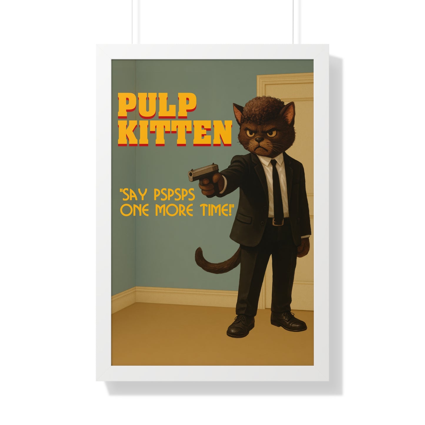 Pulp Kitten Framed Wall Art