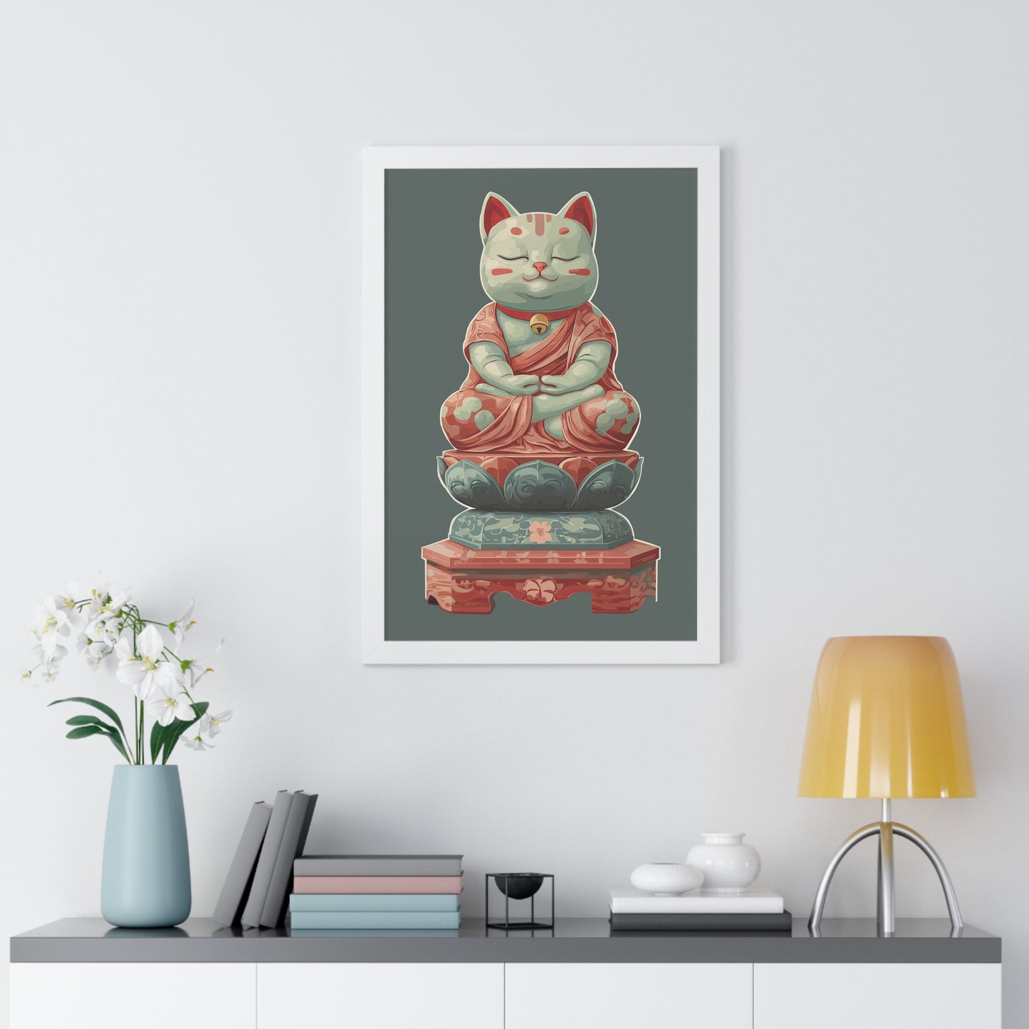 Buddy Kitty Framed Wall Art