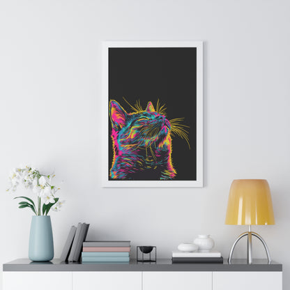 Electric Whiskers Framed Wall Art