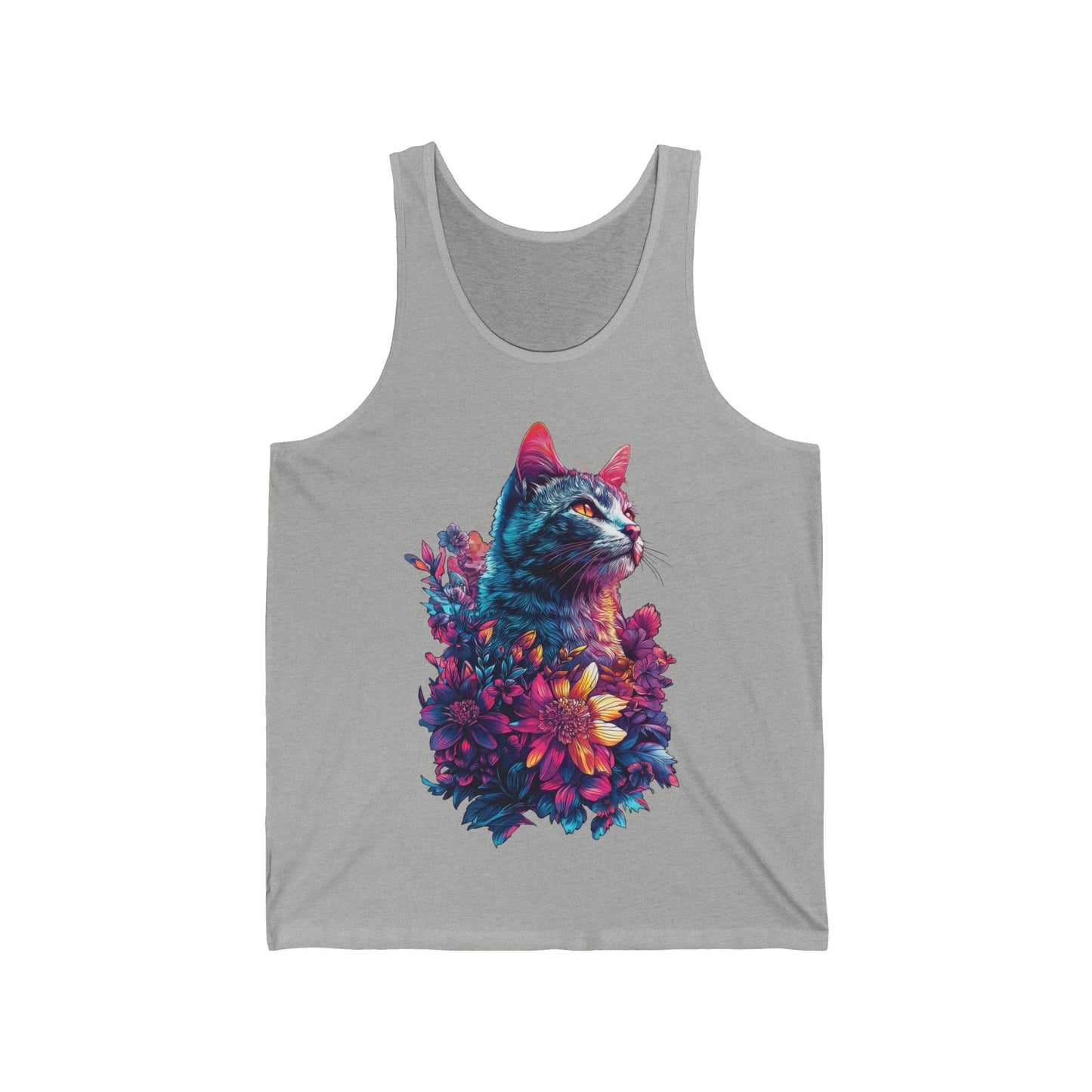 Floral Cat Men's Tank