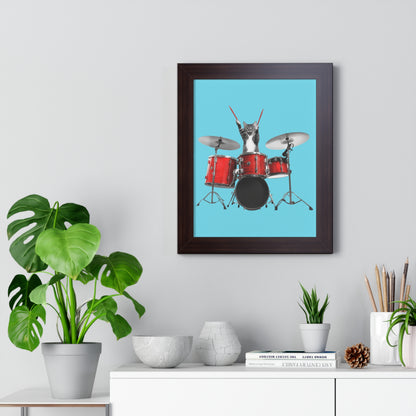 The Cutest Drummer Framed Wall Art