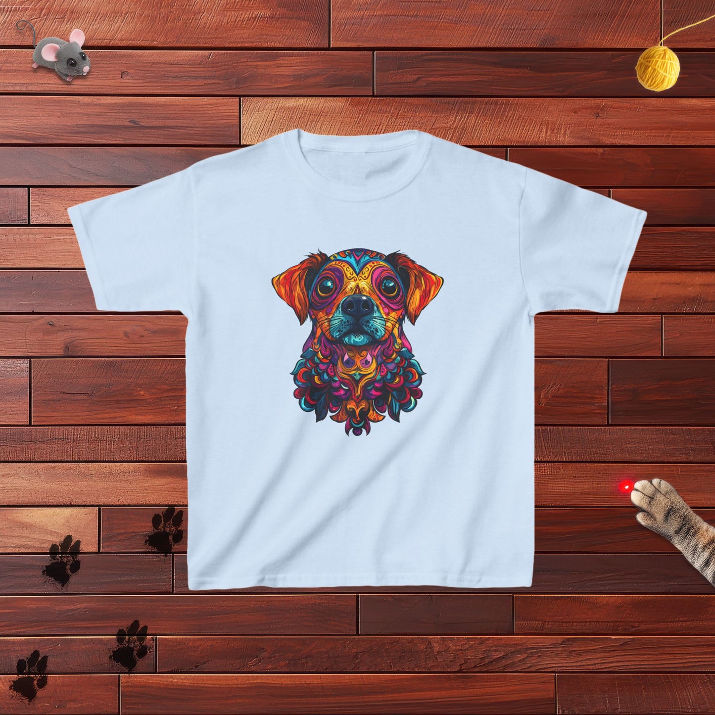 Dia De Muerte Perrito Kids Tee