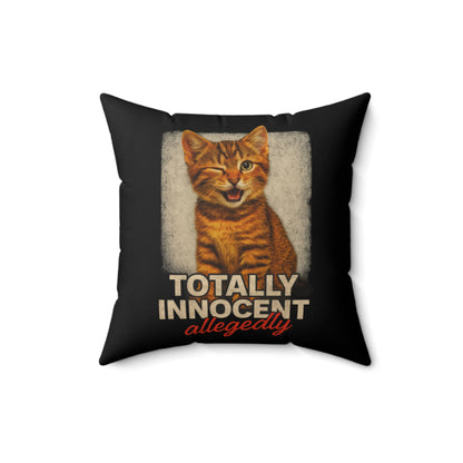 Totally Innocent Throw Pillow