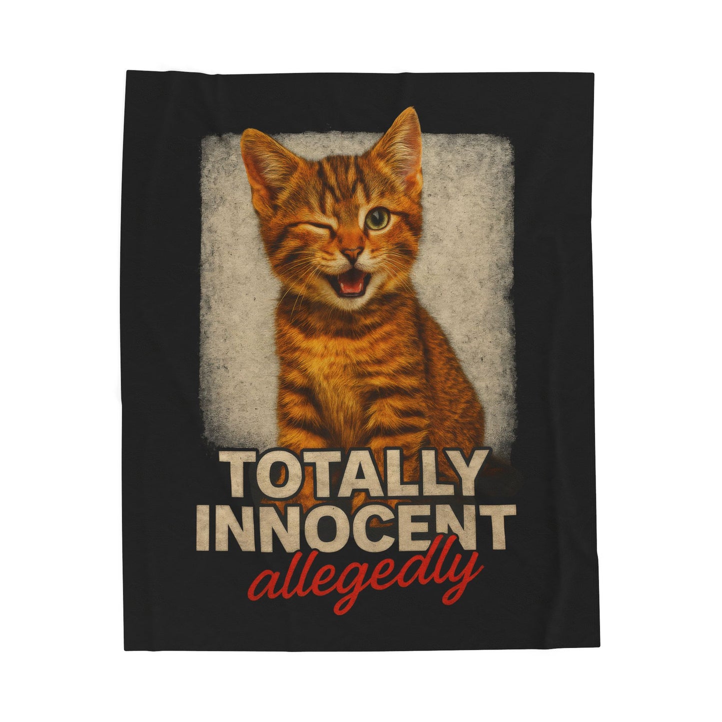 Totally Innocent Velveteen Plush Blanket