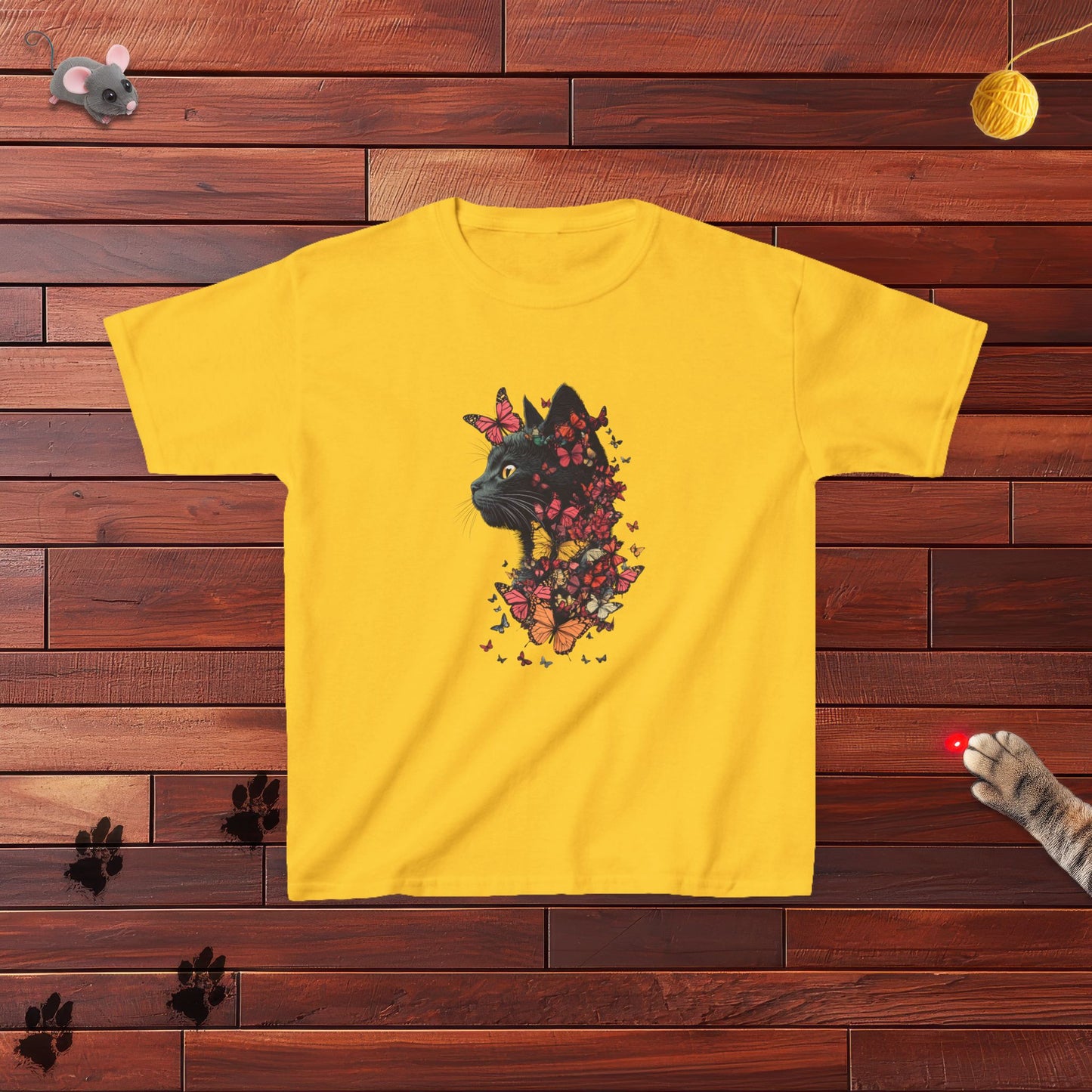 Butterfly Kitty Kids Tee