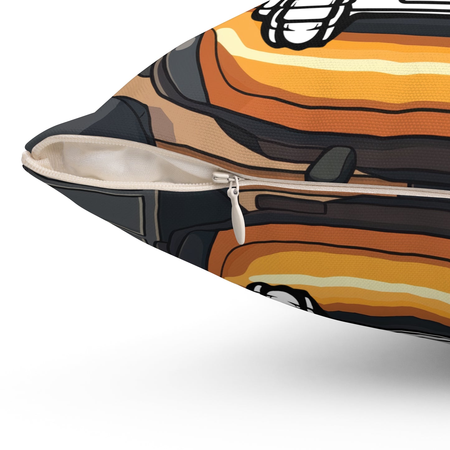 Gamer Kitty Throw Pillow