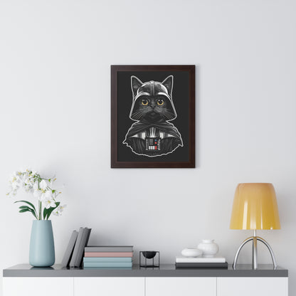 Darth Purrder Framed Wall Art