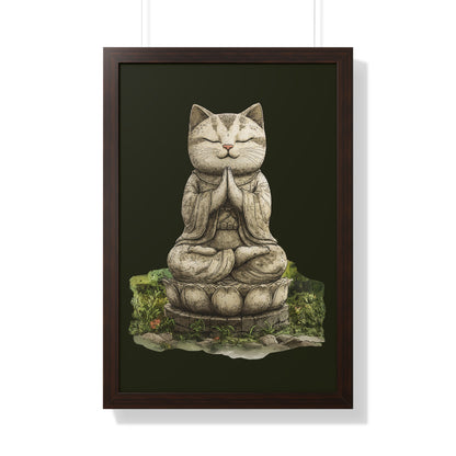 Purrfectly Zen Framed Wall Art